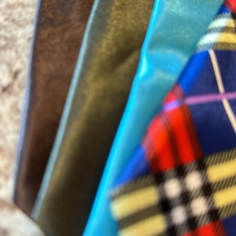 NWOT 10 inch unisex ties set of 4. Attached elastic cord goes under the collar.